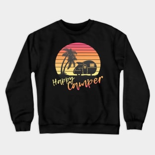 Happy Beach Camper Crewneck Sweatshirt